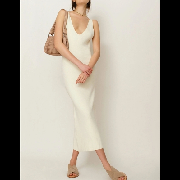 Free People Dresses & Skirts - Free People Beach Daniela Low Back Sweater Midi Dress in Solitary Star
